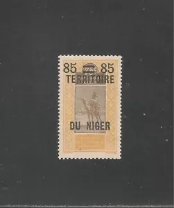 Niger #27 (A4) XF COMO NUEVO LH - 1925 85c en 75c camello con jinete - recargado - Imagen 1 de 1