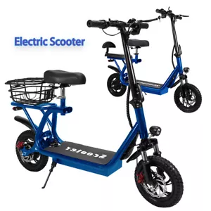 900-2000W 48V 15A Portable Electric Scooter Adult Foldable Travel E-Bike Seat AU - Picture 1 of 28