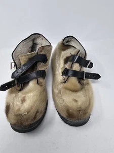 Vintage ‘Blondo’ Fur and Sherling Ankle Winter Boots Men's size 8 Women's 9.5 - Bild 1 von 10