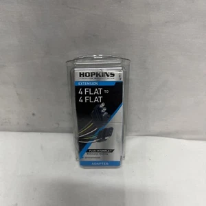 HOPKINS 47115 PLUG-IN TRAILER WIRING HARNESS EXTENSION 4 FLAT TO 4 FLAT 18” WIRE - Bild 1 von 3