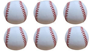 Paquete de 6 pelotas redondas junior de béisbol jardín juego de captura para correr - Imagen 1 de 2