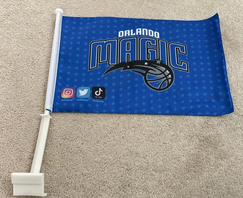 Orlando Magic NBA 11X16 Window Mount 2-Sided Car Flag Cover