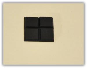 Anti-Rutsch Gummipads selbstklebend für Notebook und Desktop 1/2""x1/2"" quadratisch USA - Bild 1 von 2