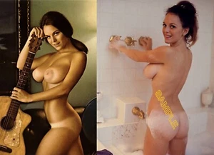 MichelleHamilton 1968 classico sexy pinup ragazza carina bella donna modello nudo P - Foto 1 di 1