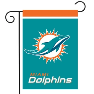 Miami Dolphins Garten Flagge NFL lizenziert 12,5" x 18" Briarwood Lane - Bild 1 von 4