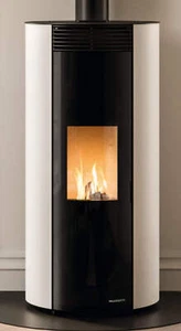 Palazzetti Emily TC 6 US Ofen Pellet Luftdicht Luft Luftigen 6Kw Stahl Weiß - Bild 1 von 4