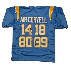 Air Coryell Auto Trikot Kellen Winslow, Dan Fouts, Charlie Joiner & Wes Chandler - Bild 1 von 8