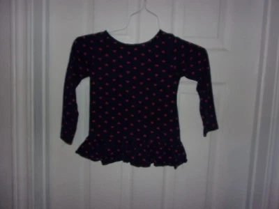 Camisa/top corazón azul y rosa para niñas pequeñas talla 5 de Baby Gap Foto 1 de 2