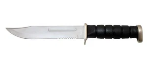 12" Black Survival Camping Outdoor Fixed Blade Hunting Military Knife Sheath - Picture 1 of 2
