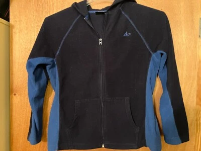 Мальчика Athletech темно-синий флис с капюшоном куртки размер большой 10/12 - Изображение 1 из 2