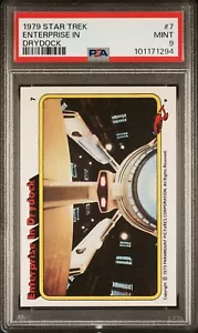 1979 TOPPS STAR TREK ENTERPRISE IN DRYDOCK #7 TRADING CARD | PSA 9 MINT POP 12 - Picture 1 of 4