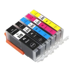 5 Ink Cartridges for Canon PIXMA MG7750 MG7752 TS5000 TS8051 TS8053 - XL Set - Picture 1 of 5