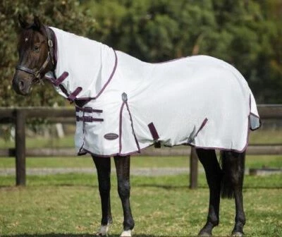 Weatherbeeta Comfitec Essentail Mesh II Combo Neck Fly Sheet- SOLID COLORS SALE - Image 1 of 3