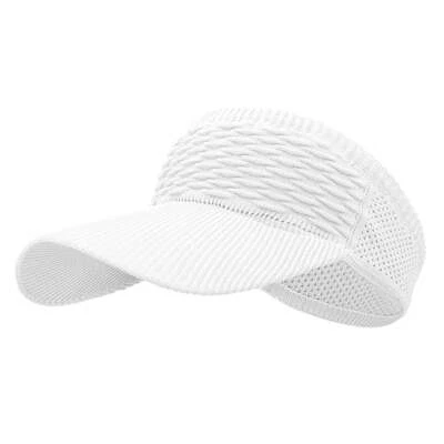 Visera Sombrero para el Sol Golf Tenis Playa Hombres Gorra Verano Colores Lisos Mujeres Visera Tejida Foto 1 de 4