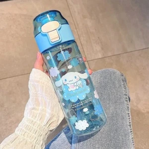 Sanrio Cinnamoroll & Kuromi Water Cup Plastic Water Bottle for Girl Summer Gift - Picture 1 of 10