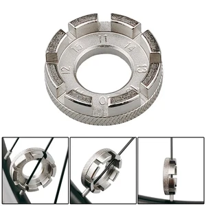 Llave de llanta de rueda de bicicleta Ajustador de radios de 8 vías Herramienta de reparación de tensión de bicicleta Reino Unido - Imagen 1 de 10