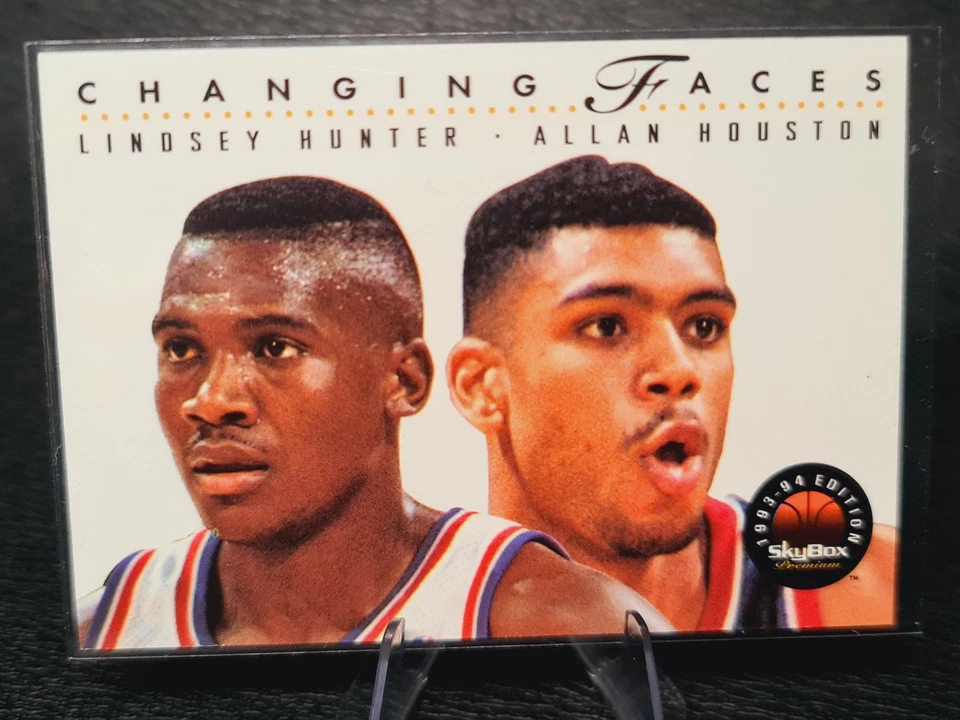 Pistones Lindsey Hunter Allan Houston #299 1993-94 Premium cambiantes caras M0109A Foto 1 de 2