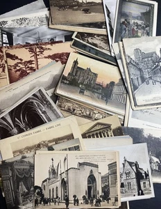 Riesiges Lot 120 alte & antike ausländische meist Frankreich französische Postkarten - Bild 1 von 17