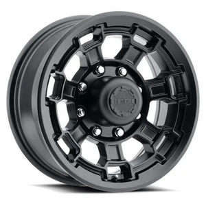 Sendel T18 16" 8-Lug Boat Camper RV Trailer Wheel Rim Matte Black (QTY 1) - Picture 1 of 2
