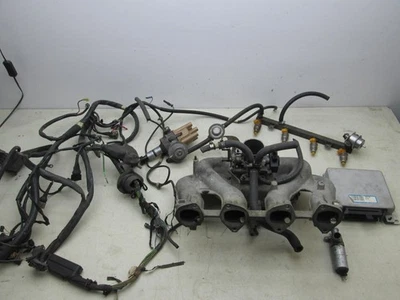 BMW E30 318i M10 2002 intercambiable EFI colector de admisión inyectores cuerpo del acelerador ECU cableado Foto 1 de 4