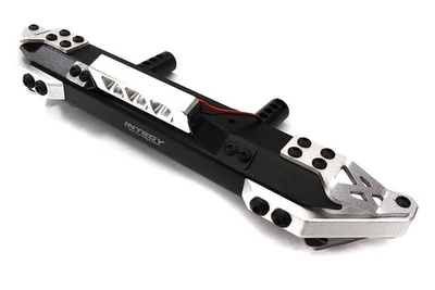 Silver Front Alloy Bumper with LED Lights for Axial SCX6 JLU Wrangler 250002 - Image 1 of 3