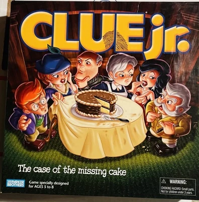 Clue Jr Case of the Missing Cake Board Game 2005 Parker Brothers Kids Mystery VG - Image 1 of 4