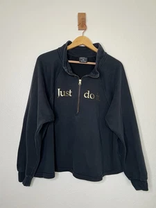 Nike Damen Cropped Half Zip Pullover Sweatshirt Größe 1X Just Do It - Bild 1 von 4