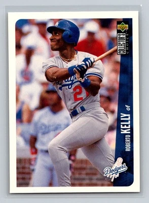 1996 Collector's Choice #184 Roberto Kelly Los Angeles Dodgers Baseball Card - Image 1 of 2