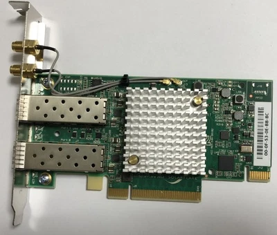 SolarFlare S6102 10 Gb/s 2-Port(s) SFP+ PCIe 2.0 x8 NIC w/PPS Network card - Image 1 of 3