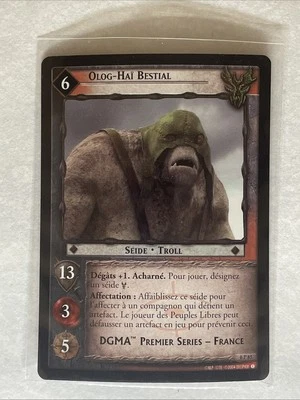 Lord of The Rings LOTR CCG TCG FRANCE FOIL Promo Olog-Hai Bestial 0P85 - 2004 - Image 1 of 2