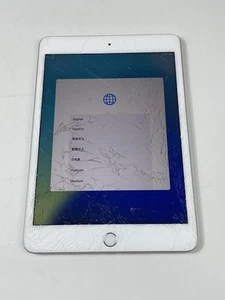 Apple iPad mini 5 64GB (Wi-Fi) A2133 Silver Tablet - Glass Cracked - Picture 1 of 7