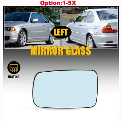 Cristal espejo retrovisor lado conductor para BMW 760i 760Li 2004 2005 2006 base azul tintado calor Foto 1 de 4