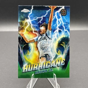 Mikel Brown JR 2023-24 Topps Chrome Overtime Elite Green Refractor 01/75 Rookie - Bild 1 von 2