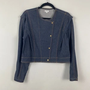 Cuyana Light Sculpted Jeansjacke Gr. Small Blau Cropped - Bild 1 von 11