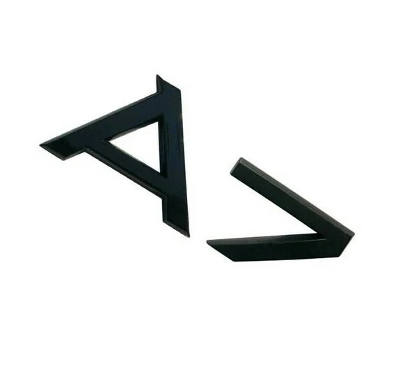 INSIGNIA A7 LETRAS TRASERAS PARA TAPA MALETERO EMBLEMA, NEGRO BRILLANTE Foto 1 de 1