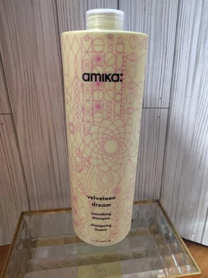 Amika Velveteen Dream Smoothing Shampoo 33.8oz | New Sealed + Pump Included - Image 1 of 2