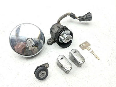 06 Kawasaki VN1600 Vulcan Nomad Lock Set Ignition Switch Cap Locks And Key - Image 1 of 4