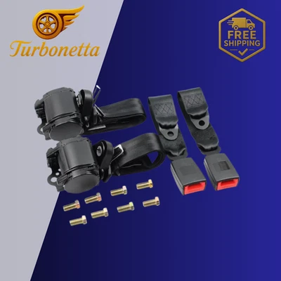 Correa de asiento trasera negra de alta resistencia apta para todos los jeep wrangler 2 piezas Foto 1 de 4