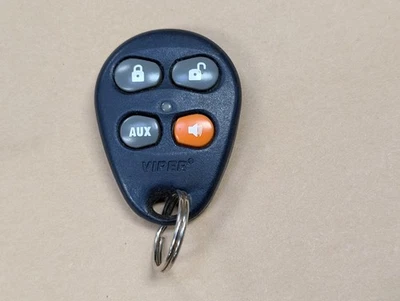 VIPER KEYLESS ENTRY REMOTE FOB AUTO LED-GREEN KEYFOB CAR 433MHz 4-BUTTON AUX CAR - Imagem 1 de 2