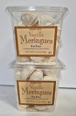 Trader Joe’s Vanilla Meringues Gluten & Fat Free Bundle 7.75oz 220g (2PACK) - Image 1 of 2