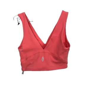 Intimately Free People Coral V Neck Unlined Gym Crop Tank Top Size S Casual Bra - Picture 1 of 13