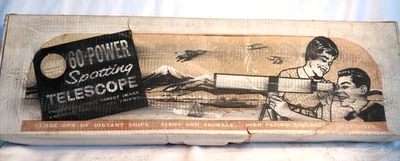 Juego de telescopio de detección eléctrica Gilbert 60 1961 vintage 13261 NUEVO en caja Foto 1 de 4