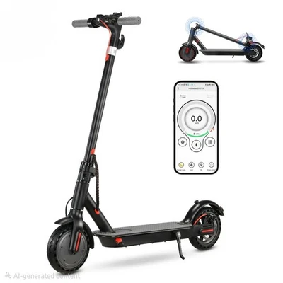 HUGTODAY Adult Electric Scooter 350W 7.8/10.4AH 19MPH Dual Suspension E-Scooter Commute