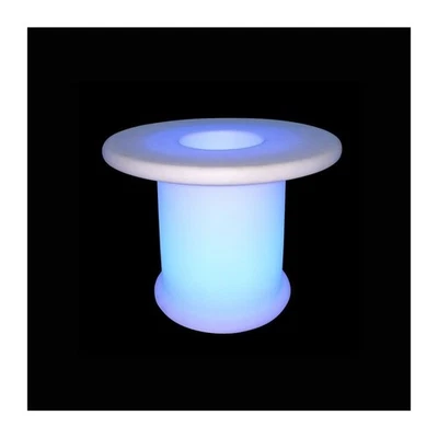 Tavolo Cafe da Bar Coffee Table Con Lampada Luce Led RGBW Ricaricabile Telecoman - Immagine 1 di 3
