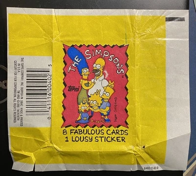 1990 Topps The Simpsons wax wrapper (1) Rare 🔥 - Image 1 of 4