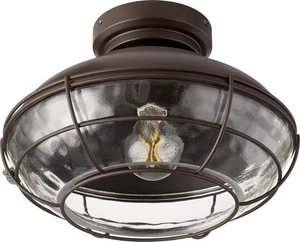 Quorum Windmill 13" Indoor/Outdoor Ceiling Fan Light Kit in Oiled Bronze - Picture 1 of 2