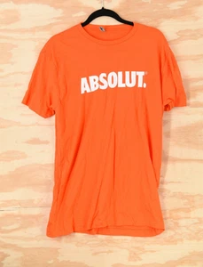 Absolut Vodka RARE Orange T-Shirt Size Large Next Level - Picture 1 of 7