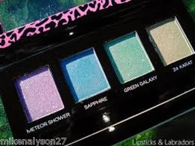 Material Girl  Grab & Glow eye palette shadows 4 beautiful glitters - Image 1 of 2