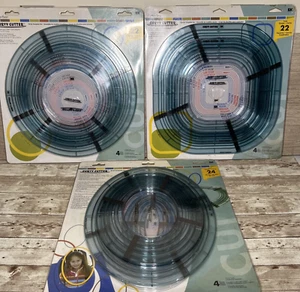 Lot 3 Cutter Bee Curvy Cutter Circle, Oval & Square Templates (EK Success) VTG - Picture 1 of 12