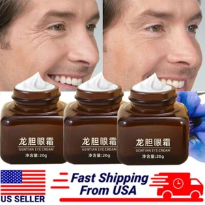 3PCS Gentian Eye Cream Tighten Dual Bags Dark Circle Anti Firm New W Puffiness - Picture 1 of 17